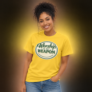 Worship Is My Weapon Christian T-Shirt | Faith-Based Graphic Tee for Men & Women