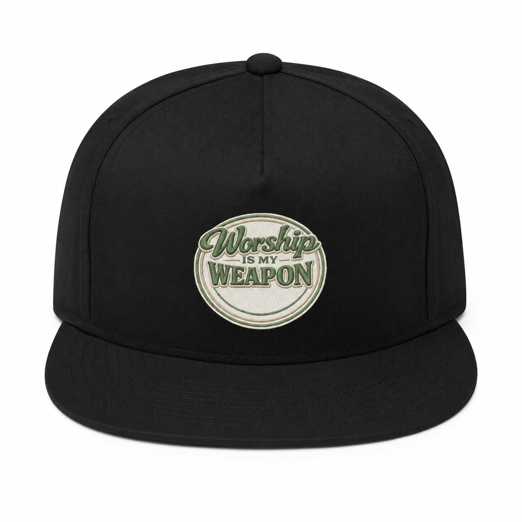Worship Is My Weapon Christian Snapback Hat | Faith-Based Baseball Cap |