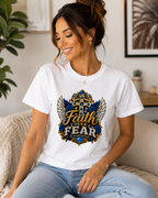 Faith Over Fear Diamond Edition T-Shirt – Inspirational Faith Shirt – Unisex Christian Apparel