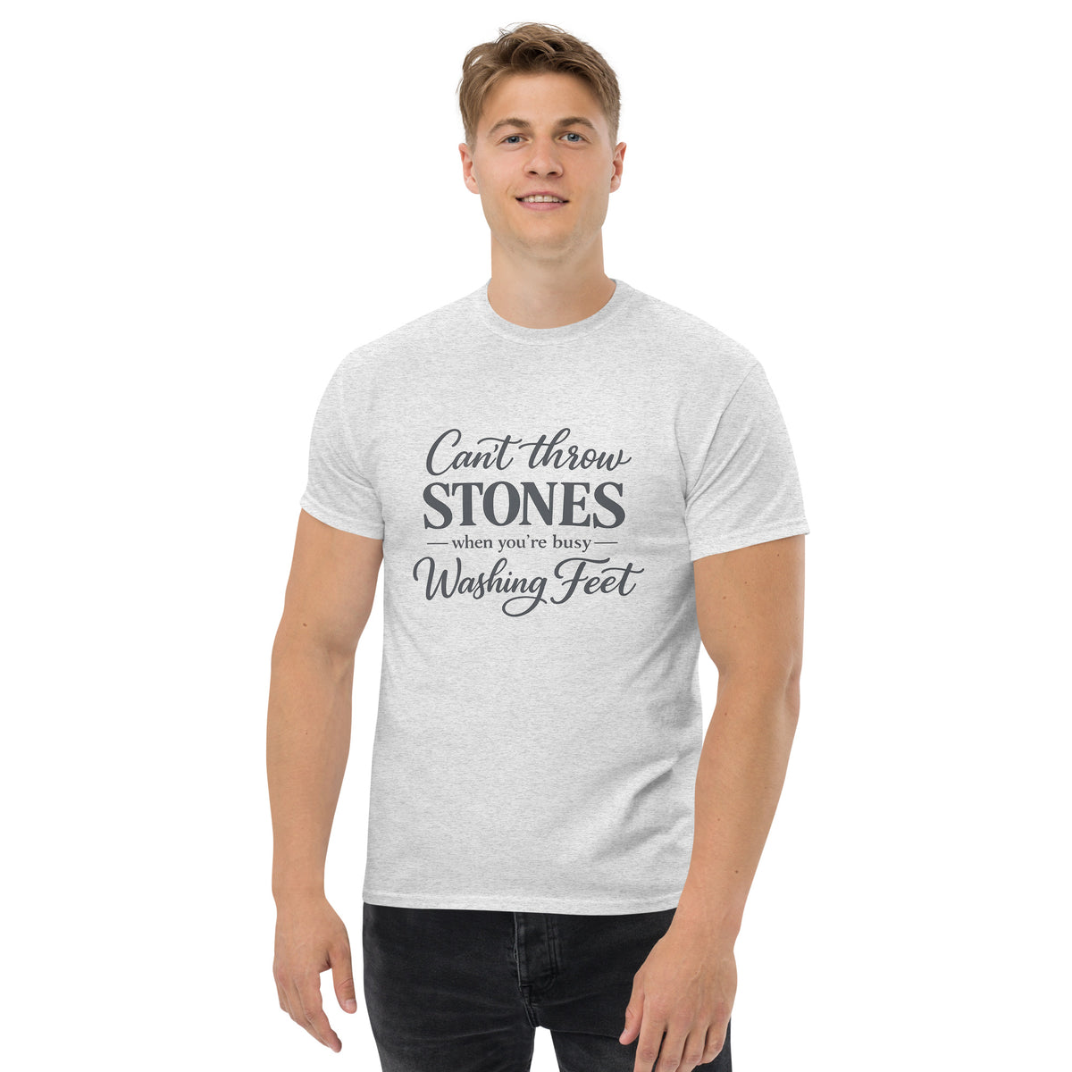 Christian Graphic Tee, Faith-Based Humility Shirt, Inspirational Apparel