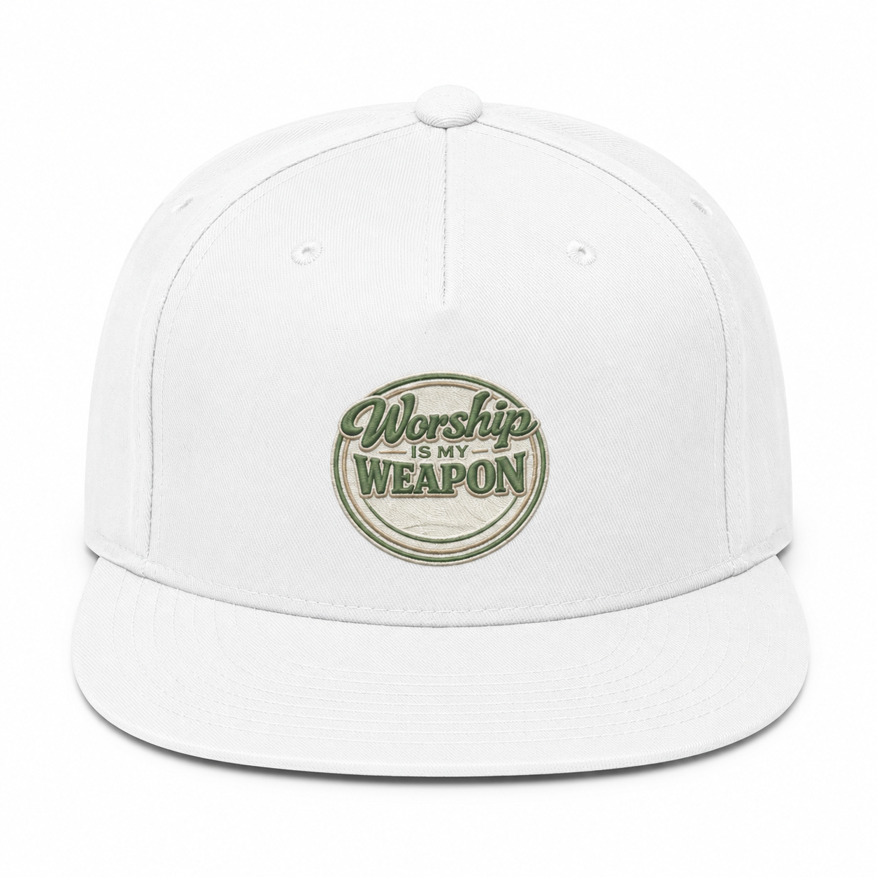 Worship Is My Weapon Christian Snapback Hat | Faith-Based Baseball Cap |